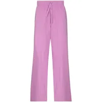 tekla pantalon de pyjama en coton biologique - rose