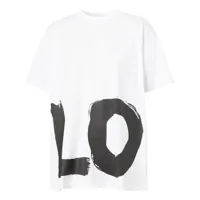 burberry t-shirt imprimé oversize - blanc