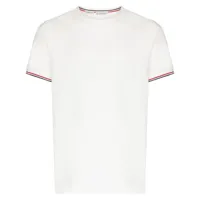 moncler t-shirt à patch logo - blanc