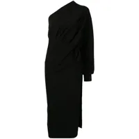 balenciaga robe longue asymétrique - noir