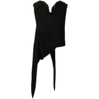ambush viscose/voile corset black - noir