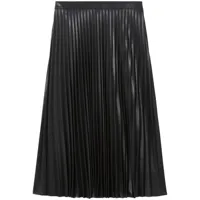 proenza schouler white label jupe plissée à taille haute - noir