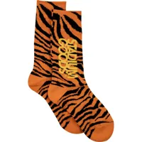 stadium goods® chaussettes à imprimé tigre - orange