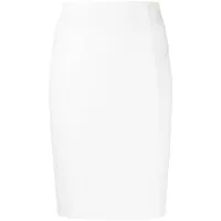 patrizia pepe jupe crayon à taille haute - blanc
