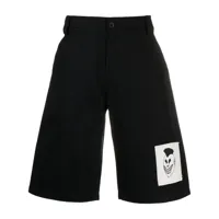 rassvet short en jean à patch logo - noir