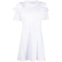 see by chloé robe courte à volants - blanc