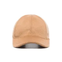 toteme casquette texturée à logo - marron