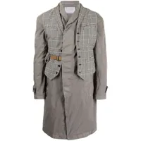 kolor manteau à veston superposé - gris