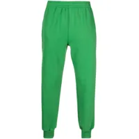 styland pantalon de jogging à patch logo - vert