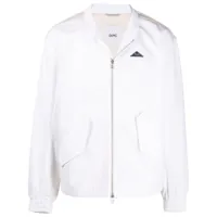 oamc veste zippée à patch logo - blanc