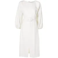 sachin & babi robe-chemise annie à taille ceinturée - blanc