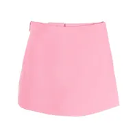 valentino garavani jupe-short crepe couture à design portefeuille - rose