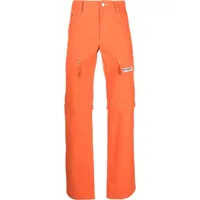 misbhv pantalon droit à empiècements détachables - orange