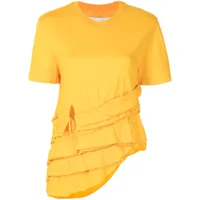 marques'almeida t-shirt à design superposé - jaune