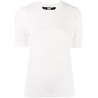 karl lagerfeld t-shirt à logo all-over - blanc