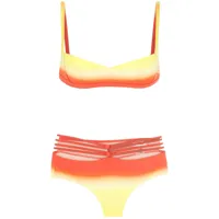 amir slama bikini bicolore - orange