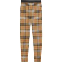 burberry legging à motif vintage check - marron