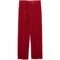 gucci kids pantalon de costume à effet délavé - rouge