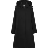 burberry manteau à capuche - noir