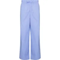 tekla pantalon de pyjama rayé à lien de resserrage - bleu