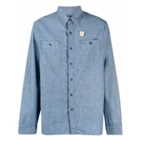 ralph lauren rrl chemise en jean à boutonnière devant - bleu