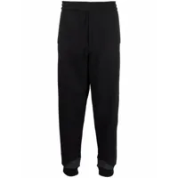 helmut lang pantalon de jogging à patch logo - noir