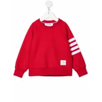 thom browne kids grenouillère à rayures - 600 red