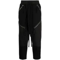 julius pantalon de jogging à poches plaquées - noir