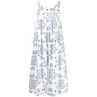macgraw robe florence à imprimé graphique - blanc