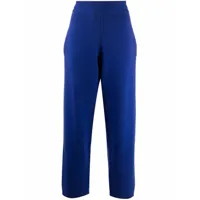 barrie pantalon de jogging à taille haute - bleu