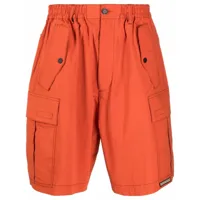 dsquared2 pantalon cargo à surpiqûres contrastantes - orange