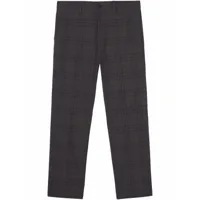 burberry pantalon de costume à carreaux - gris