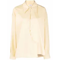 lemaire chemise à design cache-cœur - jaune