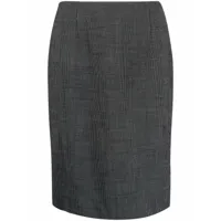 christian dior pre-owned jupe droite à taille haute (années 2010) - noir