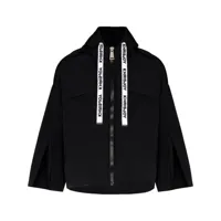 khrisjoy veste zippée à capuche - noir