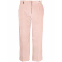 burberry pre-owned pantalon droit court (années 2000) - rose