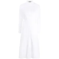 kimhekim robe-chemise mi-longue - blanc