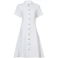 proenza schouler white label robe-chemise à manches courtes - blanc