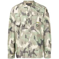 mostly heard rarely seen chemise ample à imprimé camouflage - vert