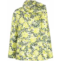 kenzo veste matelassée à fleurs - vert