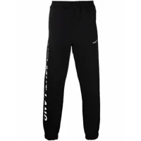 helmut lang pantalon de jogging à logo imprimé - noir