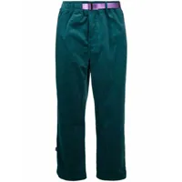 puma pantalon droit en velours côtelé - vert