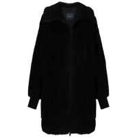 yohji yamamoto manteau oversize en laine - noir