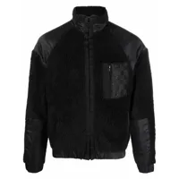 misbhv veste zippée à empiècements contrastants - noir