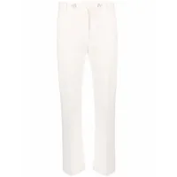 valentino garavani pantalon de tailleur droit - blanc