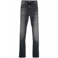 nudie jeans jean à coupe droite - noir