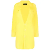 undercover manteau en maille texturée - jaune