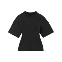proenza schouler t-shirt cintrée à manches courtes - noir