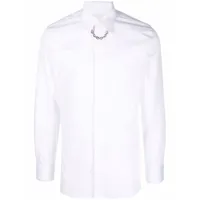 givenchy chemise à détail de chaînes - blanc