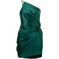 michelle mason robe courte à détail de nœud - vert